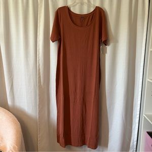 NWT - Rust Orange Short Sleeve Dress